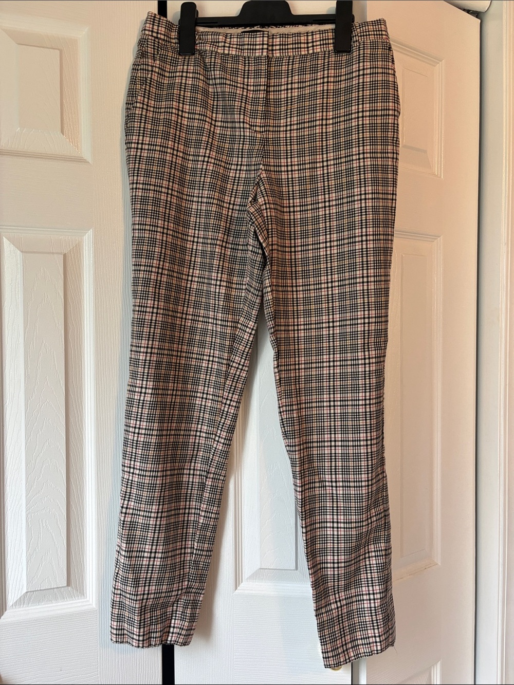 Massimo Dutti Women’s Plaid Straight Leg Dress Pants
